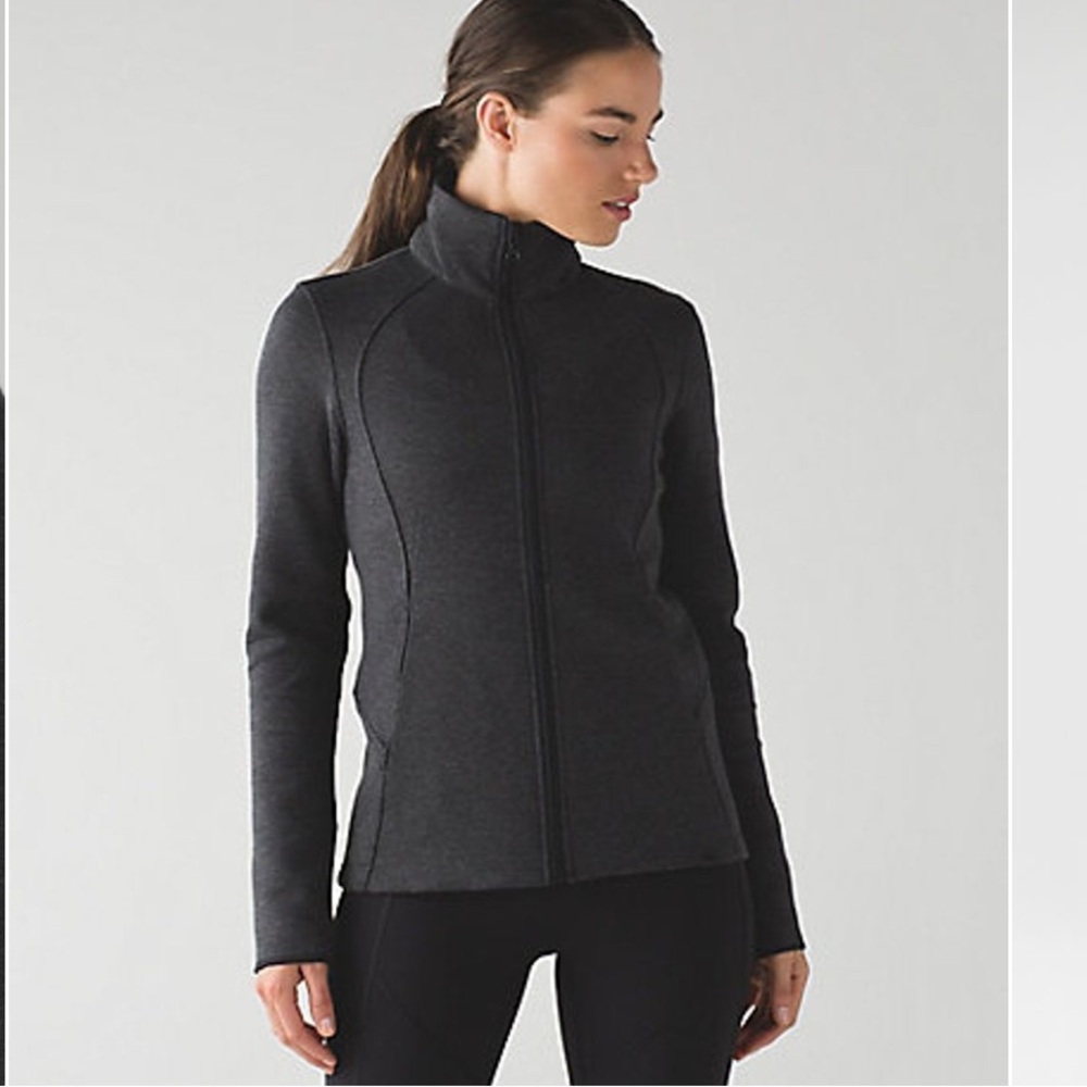 Lululemon Insculpt Jacket Heathered Black / Black Size 10